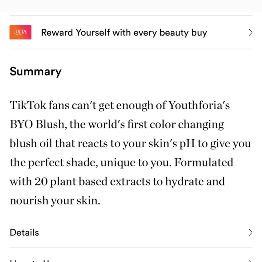 NWT Youth Foria Byo Blush- But Tonight